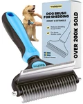 Malsipree Dog Brush For Shedding - Large, Blue, 2-in-1 Deshedding Groom.... Fixed Price $35.97.