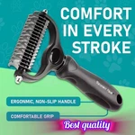 Maxpower Planet Double Sided Dog Cat Grooming Brush Shedding & Dematting Rake,. Fixed Price $7.99.