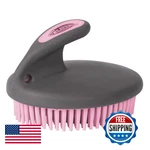 Weaver Leather Livestock Palm-held Fine Curry W/ Small Rubber Bristles, Gray/p. Fixed Price $61.10.