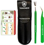 Premium Tick Remover Kit - Stainless Steel + Tweezers, Leather Case. Fixed Price $29.49.