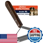 Extra Large 2-sided Dog Brush For Shedding Undercoat Rake Dogs & Cats, Remov. Fixed Price $52.23.