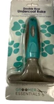 Groomer Essentials Dematting Brush For Dogs Double Row Undercoat Fur Rake. Fixed Price $15.95.