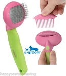 Ugroom Soft Pet Cat Slicker Brush&comb Ergonomic Rubber Handle Mat Fur Hair Coat. Fixed Price $9.99.