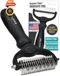 Maxpower Planet Hair Brush - Double Sided Shedding, Dematting Large, Black. Fixed Price $18.98.