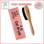 The Buddy System Cat Brush With Boar Bristle And Wooden Handle, Professional Gra. Fixed Price $19.35.