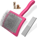 2pcs Slicker Brush For Dogs & Pet Comb,professional Dog Grooming. Fixed Price $23.99.