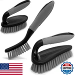 Scrub Brush Set Of 3 - Ergonomic Handle Grout, Shower, Tile, Kitchen Cleaning. Fixed Price $24.03.