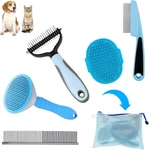 Dog Brush Grooming Kit 5pcs - For Shedding,puppy And Flea Comb F. Fixed Price $35.99.