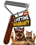 Extra Large 2-sided Undercoat Rake For Dogs & Cats, Dog Brush Shedding Re.... Fixed Price $57.10.