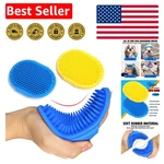 Durable Rubber Dog Grooming Brush - Adjustable Handle For All Hair Types (2pcs). Fixed Price $8.99.