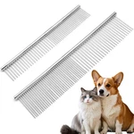 Biaungdo 2 Pcs Dog Grooming Combs Set, Metal 7.48x1.61 Inch, 6x1.1 Inch. Fixed Price $7.71.