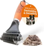 2-sided Deshedding & Dematting Comb, Grooming Rake Cats Dogs, Undercoat Brush. Fixed Price $57.94.