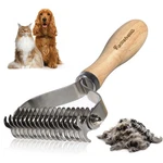 Pawsholic Undercoat Rake For Dogs - Professional Pet Shedding Dematting Comb .... Fixed Price $28.92.