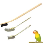 Qbleev 3 Pack Bird Cage Brush, Wooden & Stainless Steel Long Handle Cl. Fixed Price $17.19.