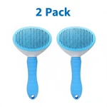 Pet Grooming Brush 2 Pack Set Self Cleaning Slicker For Dogs & Cats, Easy Use. Fixed Price $12.49.