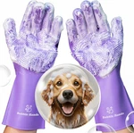 Dog Shampoo Gloves For Bathing Silicone Washing With Bristles Pet. Fixed Price $15.28.
