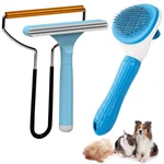 Analan 3-in-1 Pet Hair Remover & Grooming Set For Dogs Cats Sky Blue. Fixed Price $18.98.