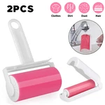 Set Of 2 Sticky Lint Roller Washable Reusable Pet Hair Dust Remover Travel Size. Fixed Price $7.48.