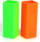 2pcs Pet Hair Remover, Car Carpet Cleaner For Dog & Cat Hair, Orangegreen. Fixed Price $11.58.