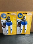 (2 Pk) Jw Grip Soft Dog Deluxe Nail Clipper Large Trimmer Stainless Steel New. Fixed Price $19.98.