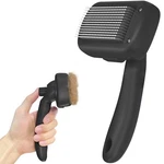 Dipoo Self Cleaning Shedding Brush - Skin Friendly Grooming Tool Large, Black. Fixed Price $14.17.