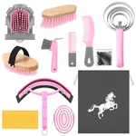 Abbylike 12 Pieces Horse Grooming Kit Racing Festival Tack Room Supplies Gray. Fixed Price $42.01.