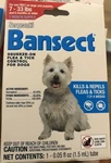Sergeants Bansect Squeeze-on Flea & Tick Control Small Dogs 7-33 Lbs. Fixed Price $12.99.