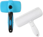 Self Cleaning Slicker Brush For Dogs & Cats With Pet Hair Remover Roller 2 In. Fixed Price $31.99.