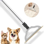 Himoda Pet Hair Remover For Carpets, Adjustable Long Handle Long, Silver. Fixed Price $35.69.