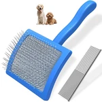 2pcs Slicker Brush For Dogs & Pet Comb,professional Dog Grooming (golde.... Fixed Price $25.96.