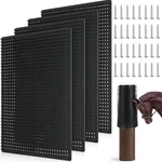 4 Pack Horse Scratching Post Pad Equine & Bovine Massage Brush Kit 14.17''11..... Fixed Price $45.27.