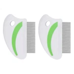 2 Pack Flea Lice Comb, Stainless Steel Dog Cat Grooming Combs With Rounded Teeth. Fixed Price $10.97.