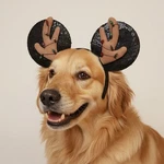 Nwt Disney Rubies Pets Mickey Reindeer Christmas Lights Pet Sequined Ears M/l. Fixed Price $15.00.