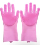 Pet Grooming Gloves - Soft And Durable Silicone Scrubber For Bathing Hair Remov. Fixed Price $13.89.