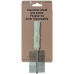 Dexypaws: Stainless Steel Pet Comb - Sage Green, Dog & Cat Grooming Tool. Fixed Price $22.99.