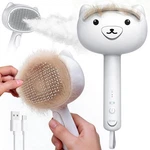 Self Cleaning Steam Pet Brush No Rinse De-shedding Tool For Cats Dogs Silicone. Fixed Price $33.99.