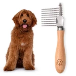 We Love Doodles Dog Dematting Brush & Rake, Rake Regular, Wood. Fixed Price $24.63.