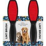 (2 Pack) Double-sided Lint Brushes, Pet Hair Remover Brush For Clothes And Fu.... Fixed Price $10.96.