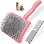 2pcs Slicker Brush For Dogs & Pet Comb,professional Dog Grooming (golde.... Fixed Price $22.23.