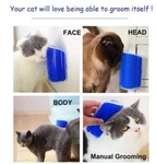 Cat Pet Self Grooming Massage Brush With Catnip Wall Corner Mount. Fixed Price $8.99.