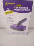 Hertzko Self Cleaning Slicker Brush For Pets - Large Slide Button Dog And Cat.... Fixed Price $10.00.