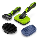 Dog Brush Kit For Grooming Short & Long Haired Dogs Cats, 4-in-1 Pet Groomi.... Fixed Price $20.06.