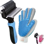 Dog Brush And Cat Brush-deshedding & Dematting Tools-2 Side Shedding Glove. Fixed Price $24.98.