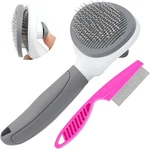 Cat Brushes For Indoor Cats, Dog Brush Shedding With Metal Comb, Self.... Fixed Price $12.35.