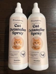 2 Bottles Freshly Bailey Cat Detangler Spray Natural Leave-in Conditioner 16oz. Fixed Price $20.99.